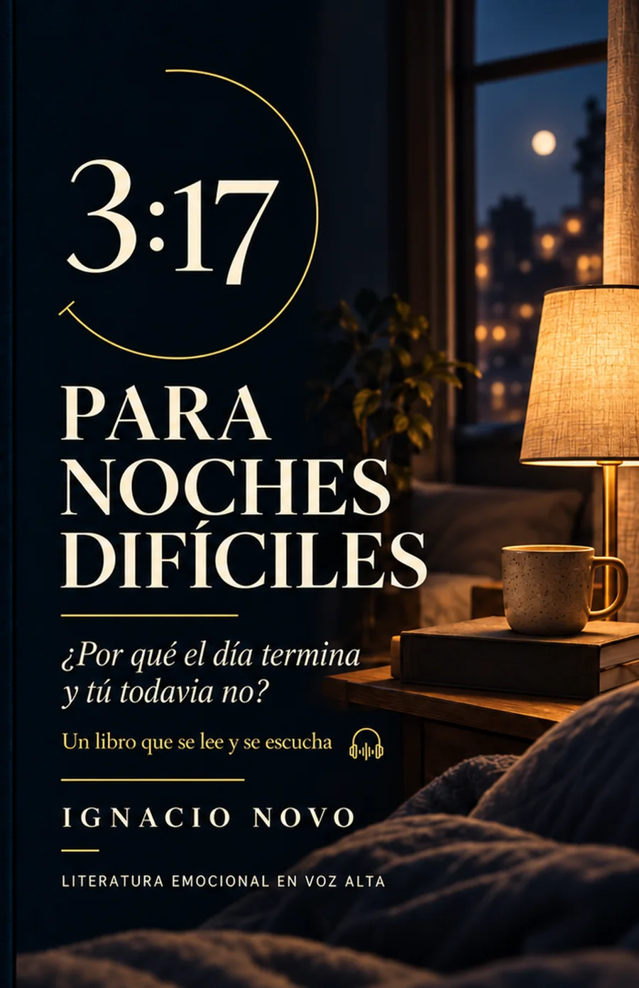 Portada del libro Para noches difíciles, de Ignacio Novo